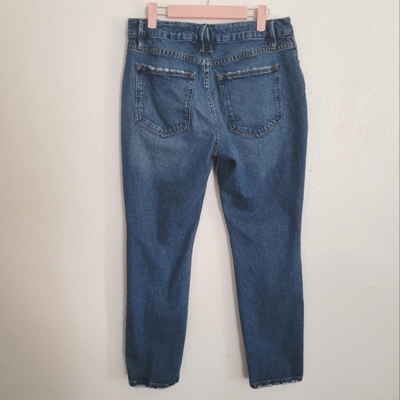 Good American Good Vintage Straight Leg Distressed Jeans  Size 6/28 - Picture 2 of 13